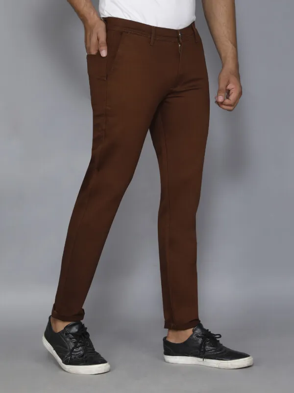 Men Dark Brown Jeans In Costa Rica
