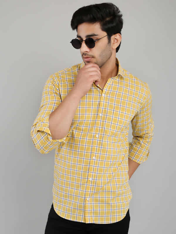 Men Pinpoint Oxford Shirt In Udaipur